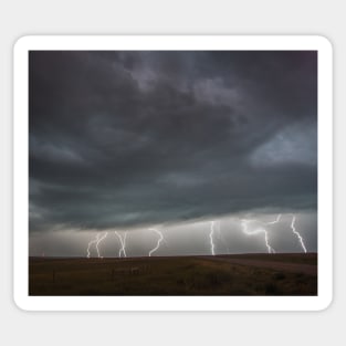 Multi Strike Lightning Storm Sticker